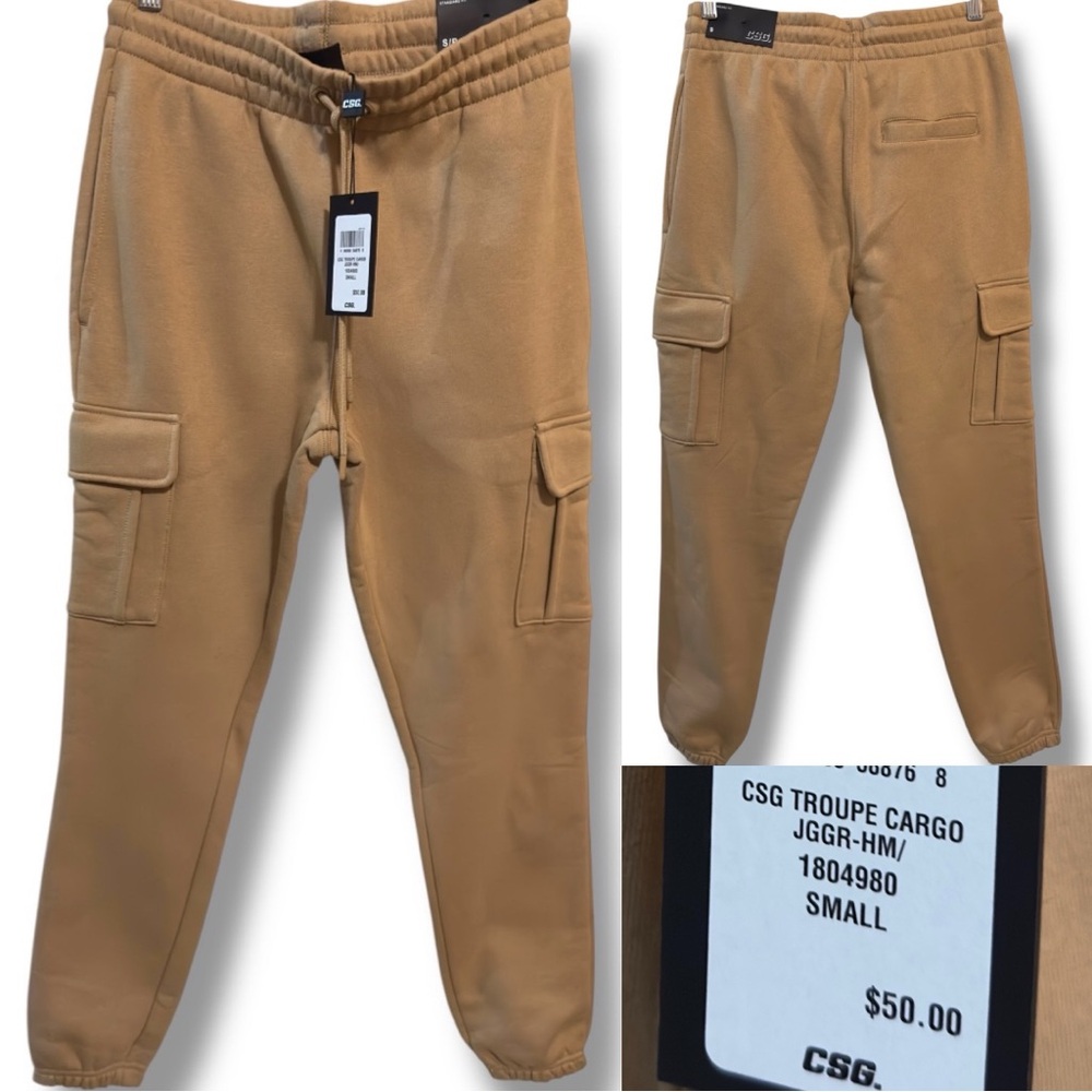 CSG | NWT Camel Troupe Cargo Joggers (size S)